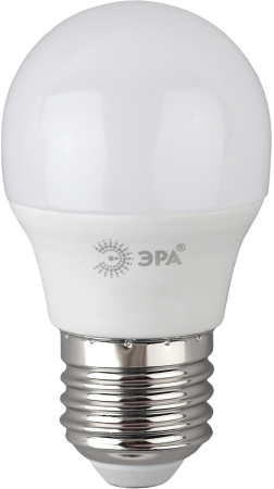 LED P45-6W-865-E27 R ЭРА (диод, шар, 6Вт, хол, E27) (10/100/3600)