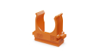 Крепёж-клипса для труб АБС-пластик оранжевая d20 мм (100шт/1500шт уп/кор) Промрукав