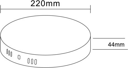 Светильник светодиодный ЭРА LED 15-36-6K накладной круглый 36Вт 6500К