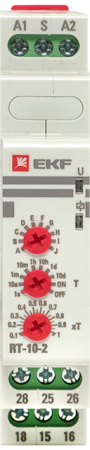 Реле времени (10 устанавл. функц.) RT-10-2 EKF PROxima
