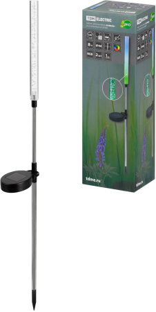 Набор светильников "Камыш" на солнечных батареях, RGB, оргстекло, 1,8х70 cм, 2 шт, TDM