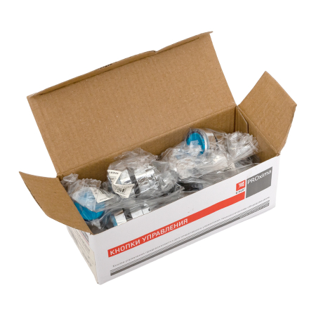 Исполнительный механизм кнопки XB4 синий плоский  возвратный без фиксации, с подсветкой EKF PROxima