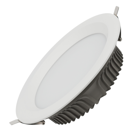 Светильник даунлайт светодиодный ЭРА SDL-10-90-40K-W40 встраиваемый круглый 40Вт 4000K 3600лм 225х225х65