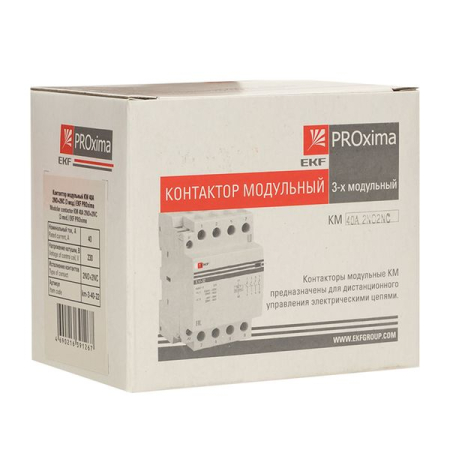 Контактор модульный КМ 40А 2NО+2NC (3 мод.) EKF PROxima