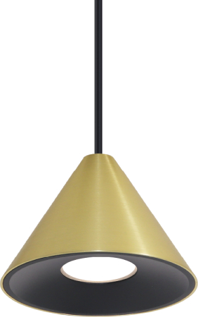 Подвесной светильник WOLTA WSL-GU10/P08G IP20 под лампу GU10 Чёрный/золото BELLO D115x84 1/30