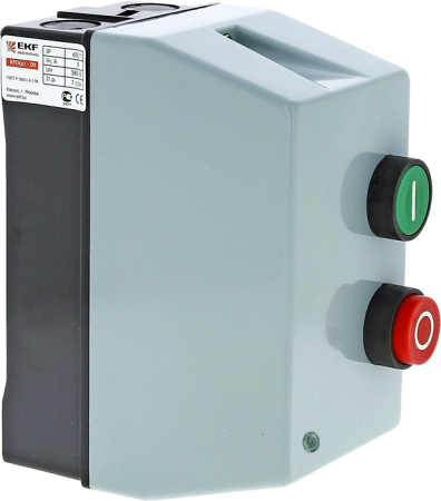 Пускатель в корпусе IP65 КМЭ 12А 400В с РТЭ и индикатором EKF PROxima