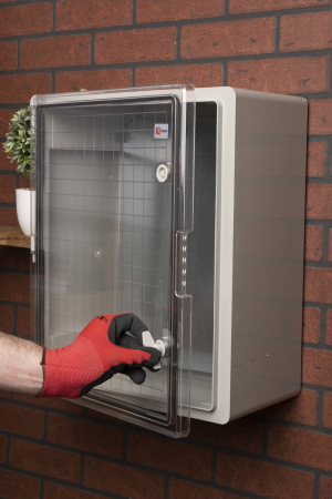 Щит пластиковый с монтажной платой прозр. дверь 500х400х240 мм IP65 EKF PROxima