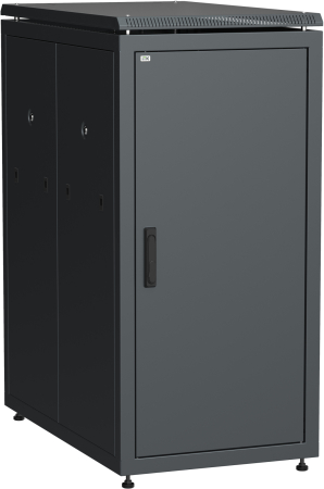 ITK Шкаф сетевой 19" LINEA N 28U 600х1000 мм металлическая передняя дверь черный