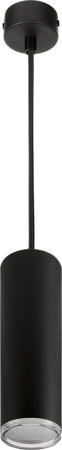 Подвесной светильник WSL-GU10/P14B AQUA под лампу GU10 IP44 Чёрный матовый ?60*200mm