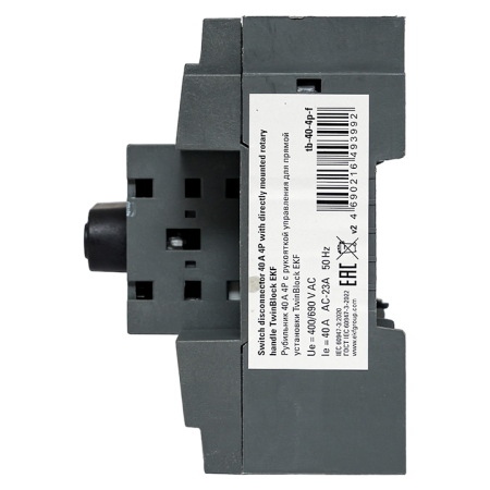 Рубильник 40A 4P c рукояткой управления для прямой установки TwinBlock EKF