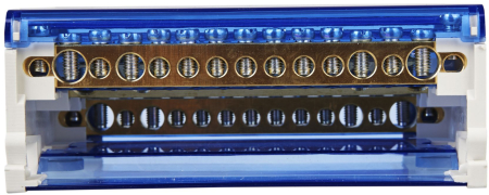 Шины на DIN-рейку в корпусе (кросс-модуль) ШНК 4х15 3L+PEN ИЭК