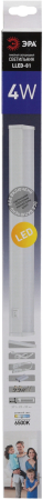 ЭРА линейный LED светильник LLED-01-04W-6500-W