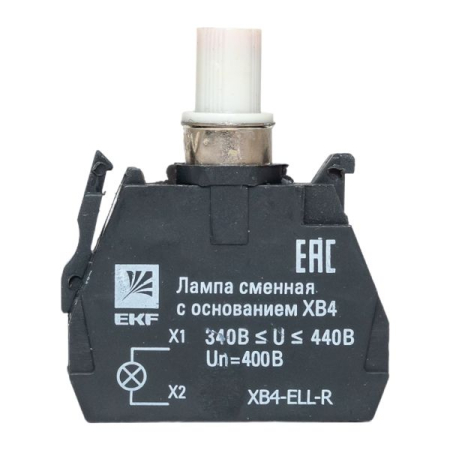 Лампа сменная c основанием XB4 красная 400В EKF PROxima