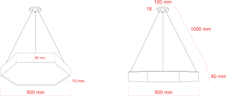 SPO-121-B-40K-038 ЭРА Светодиодный светильник 600*600*80 см 38Вт 4000К Черный корпус ЛТ