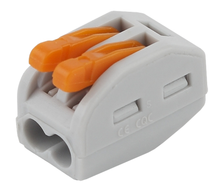 Аксессуары для клемм  ЭРА NO-222-18  Строительно-монтажная клемма СМК, модель 412, с рычагом, 2 отве