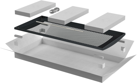 ITK LINEA N Дверь перфорированная 800мм шкафа 42U чер.