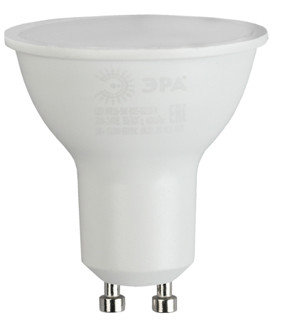 LED MR16-9W-865-GU10 R ЭРА (диод, софит, 9Вт, хол, GU10) (10/100/4000)