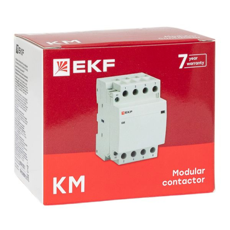 Контактор модульный КМ 25А 4NО (3 мод.) EKF PROxima