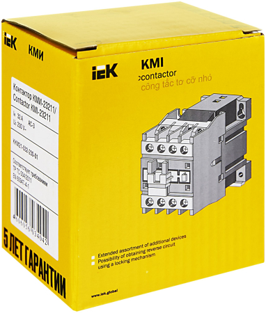 Контактор КМИ-23211 32А 230В/АС3 1НЗ IEK