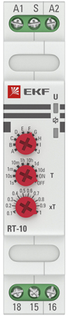 Реле времени (10 устанавл. функц.) RT-10 12-240В EKF PROxima