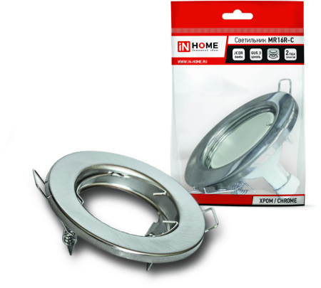 Светильник встраиваемый MR16R-RC-standard металл под лампу JCDR GU5.3 12/230В хром IN HOME