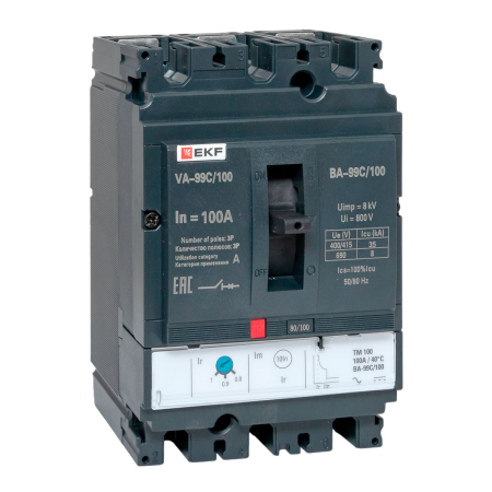 Выключатель автоматический ВА-99C (Compact NS)  160/100А 3P 36кА EKF PROxima