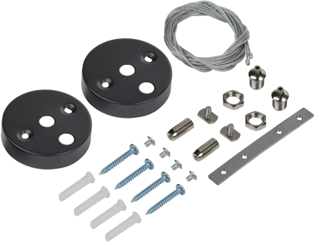 Комплект для подвесного монтажа для свет. LED лин. черн. IEK