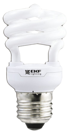 Лампа энергосберегающая HSI-полуспираль 15W 6400K E14 12000h EKF
