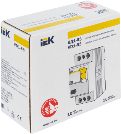 УЗО ВД1-63 2Р 25А 100мА IEK