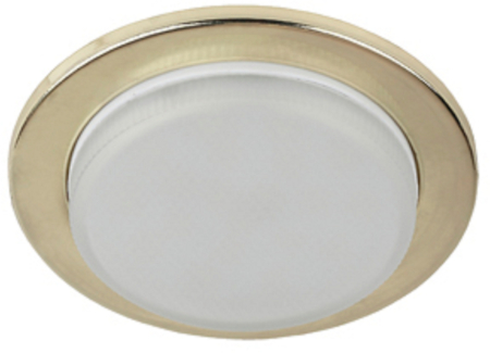 KL70 GD /1  KL70 GD /1 Светильник ЭРА под лампу Gx53 тонкий, 220V, 13W, золото