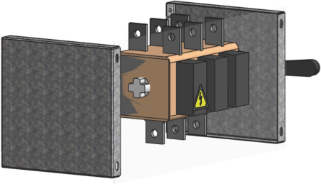 Кожух рубильника ВР-32У на 100-250А для ВРУ Unit EKF PROxima
