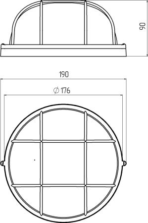 НБП 03-60-002 в инд. упаковке ЭРА 60Вт, Е27, 220В, IP54, У3