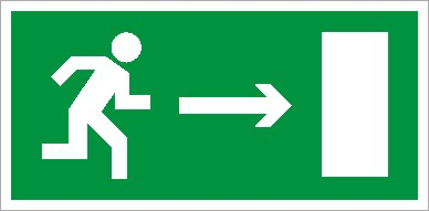 ПЭУ 092 Указатель двери правосторонний (280х162) РС-I пиктограмма