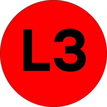Наклейка "L3" d=20мм EKF PROxima