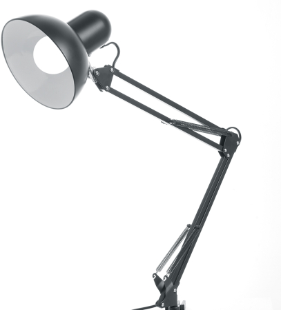 Светильник под лампу Feron DE1430 60W, 230V, патрон E27 на струбцине, черный