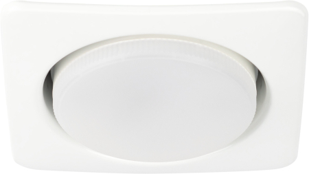 KL71 WH /1 (к)  KL71 WH /1 (к) Светильник ЭРА под лампу Gx53 квадр.,220V, 13W,белый