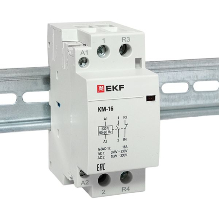 Контактор модульный КМ 16А NО+NC (2 мод.) EKF PROxima