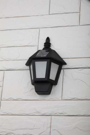 ERFS012-26  ЭРА Фасадный светильник Хром, на солнечной батарее, 3LED, 50lm