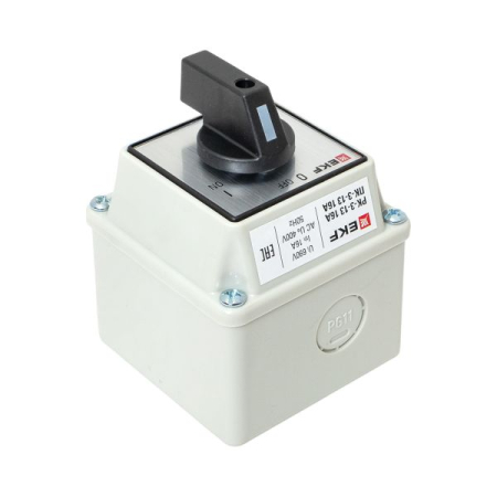 Переключатель кулачковый ПК-3-13 16А 3P "ВКЛ-ВЫКЛ" IP54 EKF PROxima
