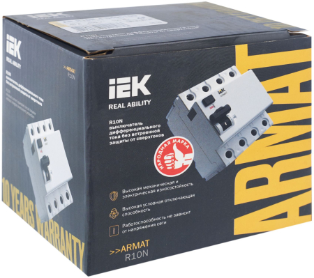 ARMAT ВДТ R10N 4P 40А 100мА тип AC IEK