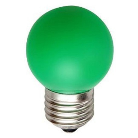ERAGL45-E27 ЭРА LED Р45-1W-E27 ЭРА (диод. шар, зел., 4SMD, 1W, E27, для белт-лайт) (10/100/6000)