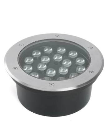 Светодиодный светильник тротуарный (грунтовый) Feron SP2804, 20W, AC/DC12V, низковольтный, 3000K, металлик, IP67