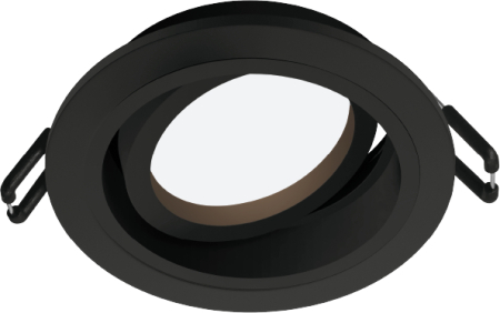 Встраиваемый cветильник WOLTA WDL-GU5.3/02BL-R IP20 под лампу GU5.3 круглый Чёрный ALTO D92x25 1/100