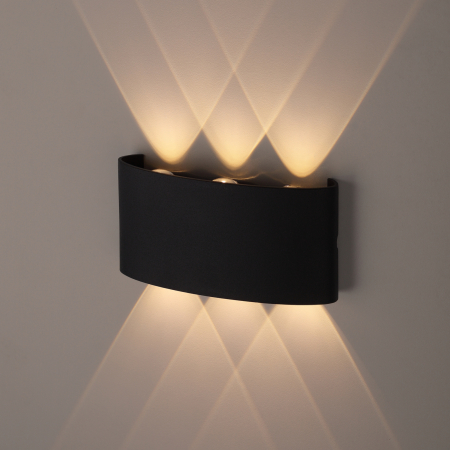 Светильник WL12 BK  ЭРА Декоративная подсветка светодиодная ЭРА 6*1Вт IP 54 черный