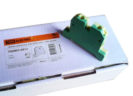 Зажим наборный ЗНИ-6PEN 6мм2 (JXB-земля) TDM