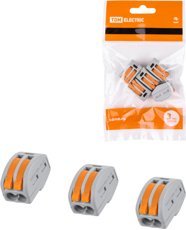 Соединительная клемма СК-412 (2,5мм2) (5 шт/упак) TDM