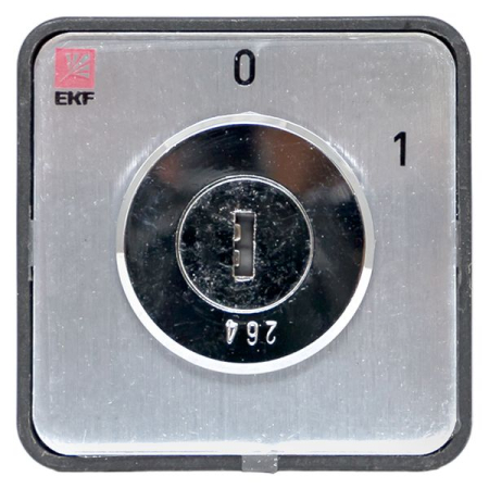 Переключатель кулачковый ПК-1-112 25А 2P «0-1» с ключом EKF PROxima