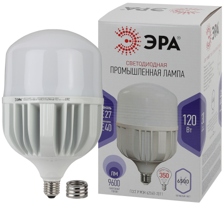 Лампочка светодиодная ЭРА STD LED POWER T160-120W-6500-E27/E40 E27/E40 120Вт колокол холодная дневного цвета