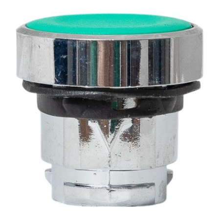 Исполнительный механизм кнопки XB4 зеленый плоский возвратный без фиксации, без подсветки IP65 EKF