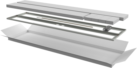 ITK Дверь перфор. двустворч. для шкафа LINEA N 42U 600мм сер